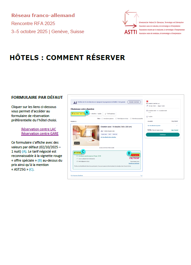 Guide pour réserver sur le site Ibis