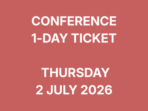 Conference 1-day ticket, Thursday 2 July 2026