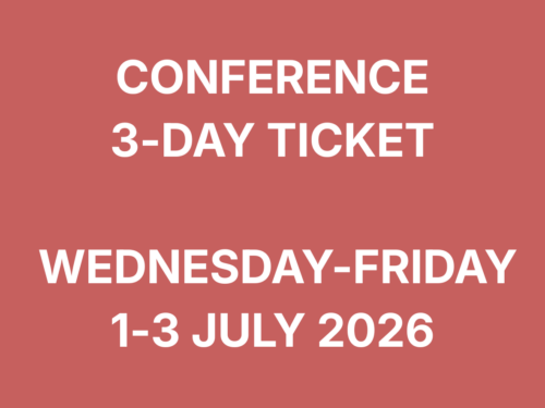 Conference 3-days ticket, Wednesday – Friday 1-3 July 2026