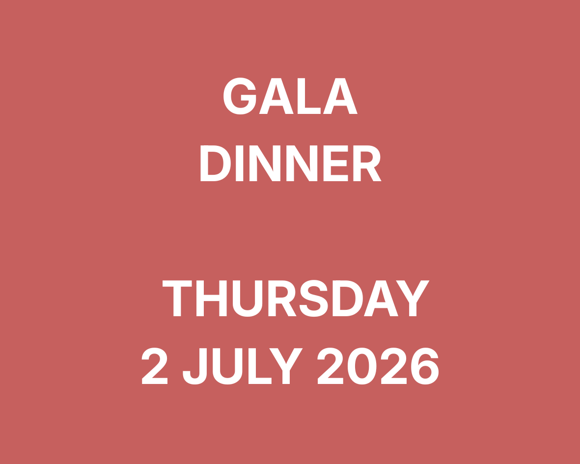 Gala dinner, Thursday 2 July 2026