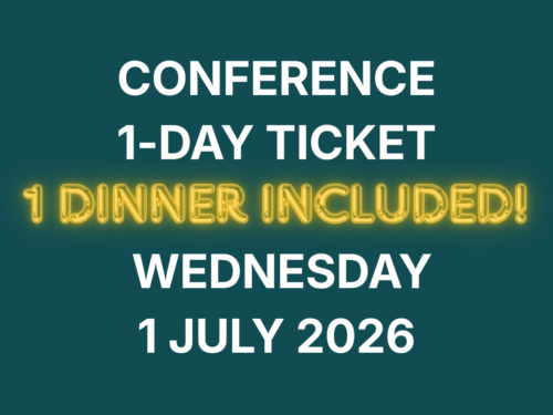 Conference 1-day ticket, Wednesday 1 July 2026, SPECIAL OFFER