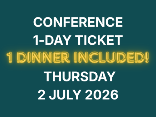 Conference 1-day ticket, Thursday 2 July 2026, SPECIAL OFFER